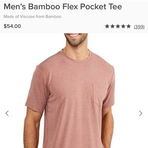Free Fly Bamboo Flex Pocket Tee in Heather Brick